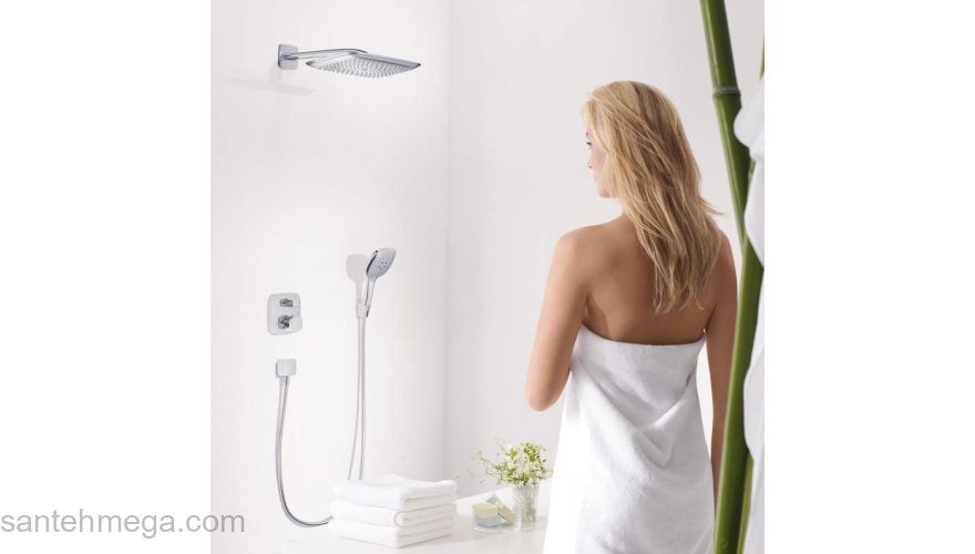 Шланговое подключение Hansgrohe Fixfit Square 26455000 Хром. Фото