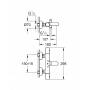 Термостатический смеситель для ванны GROHE Grohtherm 1000 34215002. Фото