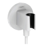 26888700 HANSGROHE Fixfit S шланговое подсоединение с держателем душа, матовый белый 26888700 HANSGROHE Fixfit S шланговое подсоединение с держателем душа, матовый белый. Фото